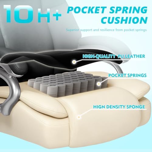 500LBS Big and Tall Office Chair, Heavy Duty Office Chair for Heavy People - Image 6