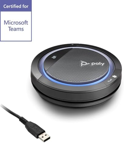 Poly Calisto 3200 Compatible with Microsoft Teams IP Conference Station VoIP Speakerphone, USB (214181-01) - Image 3