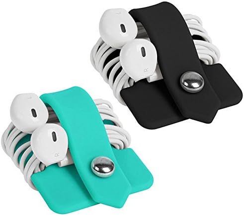 Cord Organizer Earbuds Holder Earphone Wrap Earphones Organizer Headset Headphone Earphone Wrap Winder Cord Manager Cable Winder Set of 2 by ELFRhino