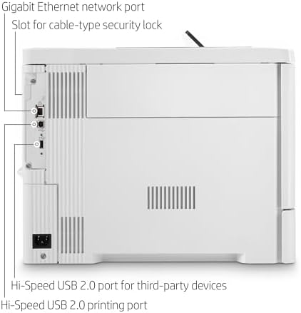 HP Color LaserJet Enterprise M554dn Printer, Automatic Duplex Printing, Gigabit Ethernet Connectivity, Enterprise Security Features, Fast 35 PPM Business Office Printer 7ZU81A (Renewed) - Image 4