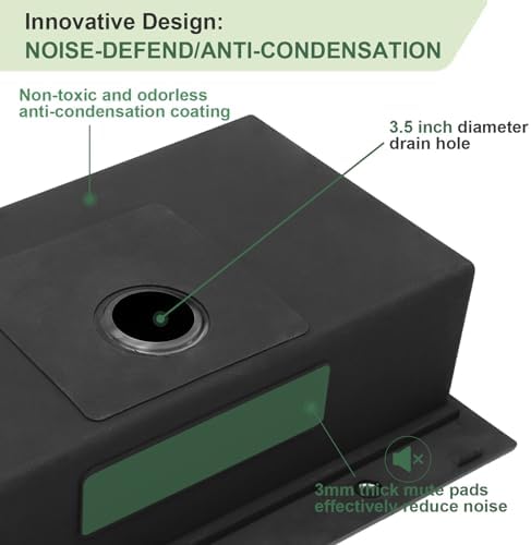30 Inch Black Drop In Kitchen Sink Workstation with Accessories - Image 7