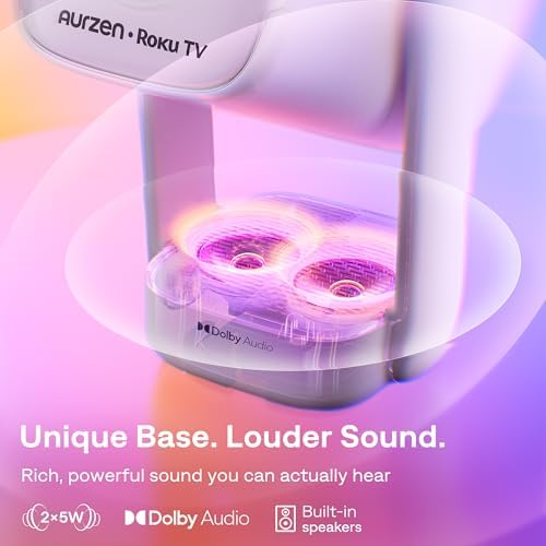 Aurzen Roku TV D1R air USB-C Powered Smart Portable Outdoor Projector White - Image 6