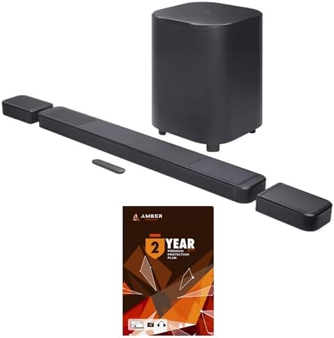 JBL BAR-1300X-MK2 AI Sound Boost with Dolby Atmos Soundbar System and 2 Year Amber Protection Plan (2025) by JBL