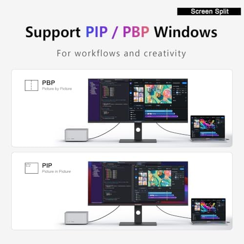 INNOCN 40C1R Ultrawide Monitor 40" WQHD 3440 x 1440p 144Hz FreeSync Premium HDR400 21:9 Computer Display 95% DCI-P3 500Nits IPS USB Type-C HDMI Tilt/Height Adjustable, Mountable - Image 4