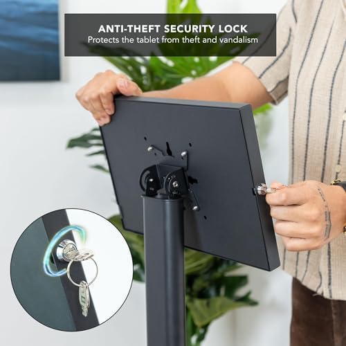 Mount-It! Anti-Theft Tablet Floor Stand Kiosk for Samsung Galaxy Tab A & S - Image 3