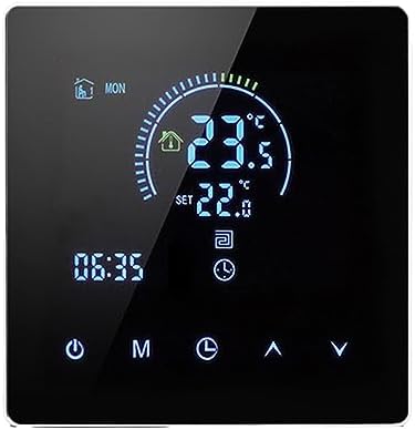 Smart Floor Heating Thermostat, Programmable Touch LCD Temperature Controller with Color Display AC 90V 240V 4500W for Home Office PC Flame Retardant Shell - Image 6