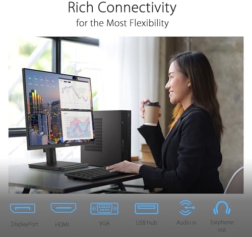 ASUS BE248QF 24 Inch 1200P Computer Monitor, USB Docking, HDMI, DisplayPort - Image 4