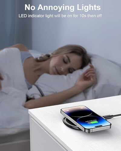 NANAMI 10W Max Wireless Charger Pad for iPhone, Samsung Galaxy and AirPods - Image 6