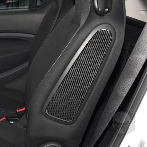 Car Seat Side Panel Decorative Strip Cover Collision Protector Sticker Real 3K Black Carbon Fiber Trim Compatible with Benz Smart 2016 2017 2018 2019 2020 2021 Auto Interior Accessories - Image 3