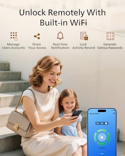 Philips Wi-Fi Smart Deadbolt Lock, Keyless Entry Door Locks for Front Door - Image 4