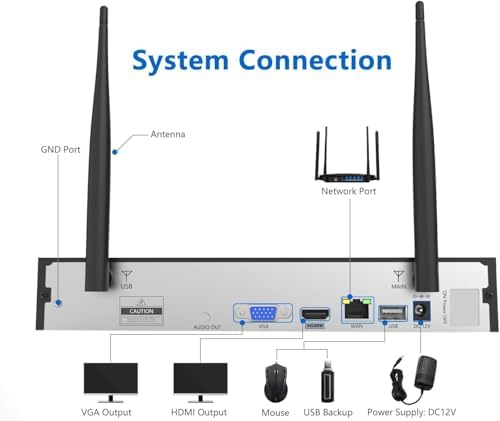 Wireless Security Camera System, Firstrend 8CH 1080P Wireless NVR System - Image 6
