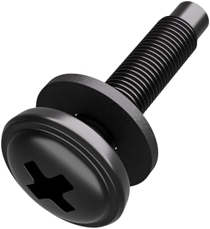 XOOL 50-Pack 10-32 Rack Screws with Washers – Durable, Rust-Resistant for Server Racks and Audio Equipment Mounts by XOOL