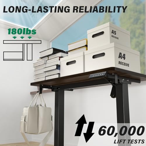 Kingant Standing Desk, 35x20 Inch Electric Height Adjustable Computer Desk - Image 4