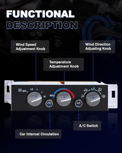 599-007 A/C Heater Climate Control Module Panel Switch for Chevy, GMC - Image 6