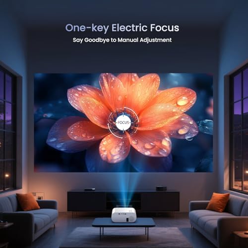 HOMPOW Native 1080P Projector, Mini Bluetooth Portable Movie Projector - Image 4