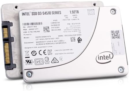 Intel D3-S4510 SSDSC2KB019T8 1.92TB SATA 6Gb/s 3D TLC 1 DWPD 2.5in Read Intensive Enterprise Solid State Drive (Renewed) by Amazon+Renewed