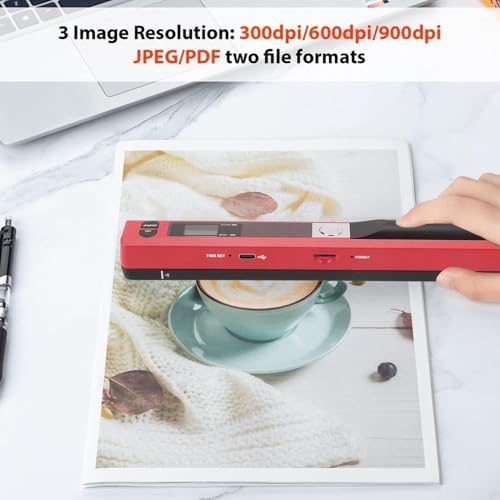 Fafeicy Handheld Image Scanner, 900DPI Portable Document Scanner for Photos - Image 4