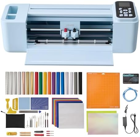 VEVOR Vinyl Cutting Machine, 12 in, Button and Screen Controlled Vinyl Cutter with Materials and Tool Kit, 20000+ Built-in Design Resources, Compatible with Mac, Windows, Android and iOS, for Crafts by VEVOR