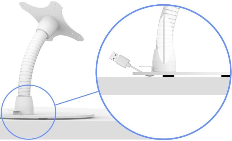 VidaMount White Exposed Rear Camera Enclosure and Portable Flexible Stand [Bundle] Compatible with iPad Pro 11" (1st Gen) & Air 10.9" (4th Gen) - Image 7