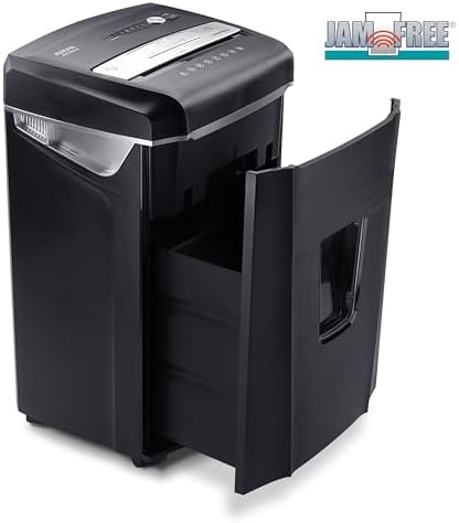 Aurora JamFree AU1400XA 14-Sheet Crosscut-Cut Paper/CD/Credit Card Shredder with Pull-Out Wastebasket - Image 4