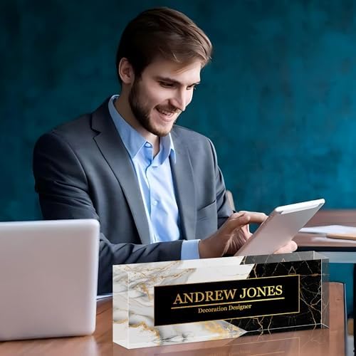 Ship Next Day Desk Name Plate Personalized, Custom Name Plate for Desk - Image 4