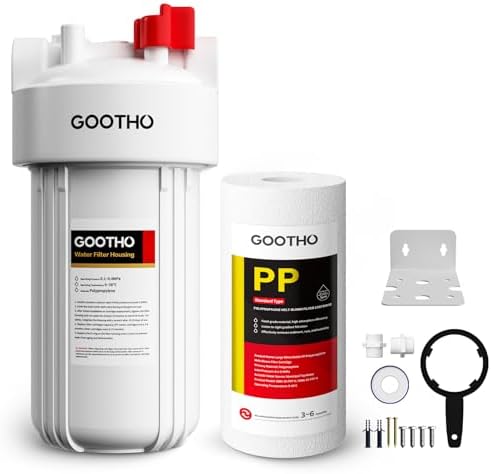 Whole House Water Filter Housing with 10"x4.5" PP Sediment Filters by Unknown