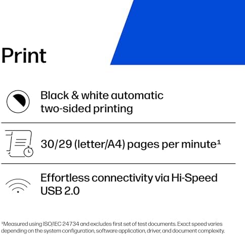 HP LaserJet M209d Laser Printer, Black and White, Automatic Duplex, Wired Connection Only (USB Cable Included), Best-for-Home Office (8J9L0F) - Image 2