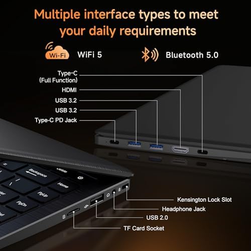 Laptop computer, 32GB RAM 512GB SSD, 15.6" FHD IPS Display, Business Laptop - Image 7