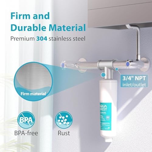 AQUA CREST AP431 AP430SS Whole House Scale Inhibitor Inline Water System and AP431 Replacement Cartridge, Bundle - Image 4