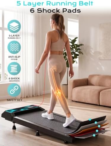 Walking Treadmill Pad with Adjustable 8% Incline for Home Office - Image 3