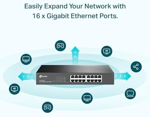 TP-Link TL-SG1016DE, 16 Port Gigabit Easy Smart Managed Switch - Image 2