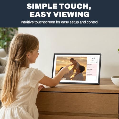 FRAMEO 15.6" Digital Picture Frame, Touchscreen Large Display, 32GB - Image 6