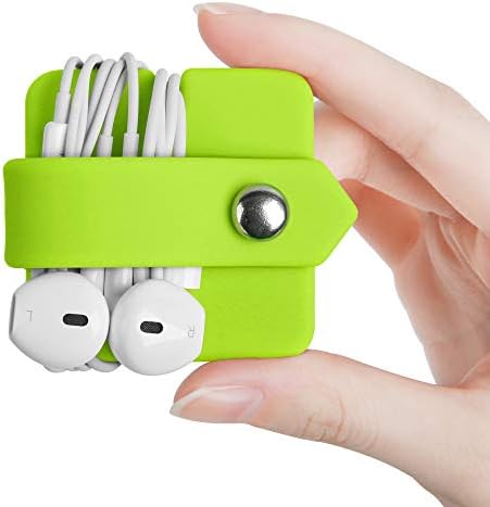 Cord Organizer Earbuds Holder Earphone Wrap Winder Green - Image 2
