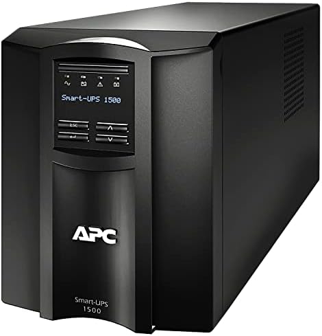 APC 1500VA Smart UPS with SmartConnect, SMT1500C Sinewave UPS Battery Backup, AVR, 120V, Line Interactive Uninterruptible Power Supply by APCbySchneider-Electric