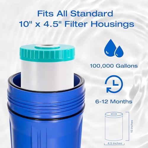 H&G Lifestyles 10" x 4.5" Iron Water Filter Cartridge for Well Water - Image 4