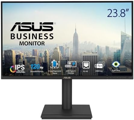 ASUS BE249CGN 24 Inch 1080P 120Hz Computer Monitor, USB-C 96W, HDMI, RJ45 by Unknown