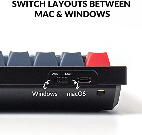 Keychron Q7 Wired Custom Mechanical Keyboard, 70% Layout QMK/VIA Programmable Macro with Hot-swappable Gateron G Pro Blue Switch Double Gasket Compatible with Mac Windows Linux (Black - New) - Image 7