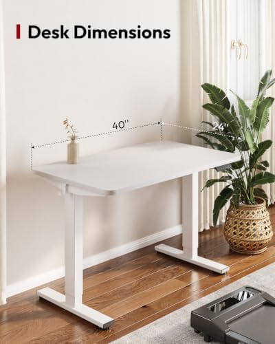 SANODESK 40''x24'' Height Adjustable Electric Standing Desk for Home Office - Image 3
