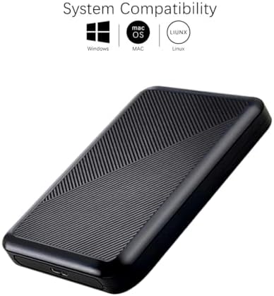 Ultra Slim Portable External Hard Drive USB 3.0 HDD Storage for PC, Mac, Laptop, PS4, Xbox one (320GB) - Image 2