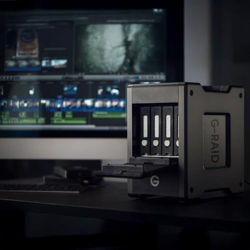 SanDisk Professional G-RAID Shuttle 4-Bay Thunderbolt 3 RAID Array with 80TB (4x 20TB) Removable HDD - Image 7