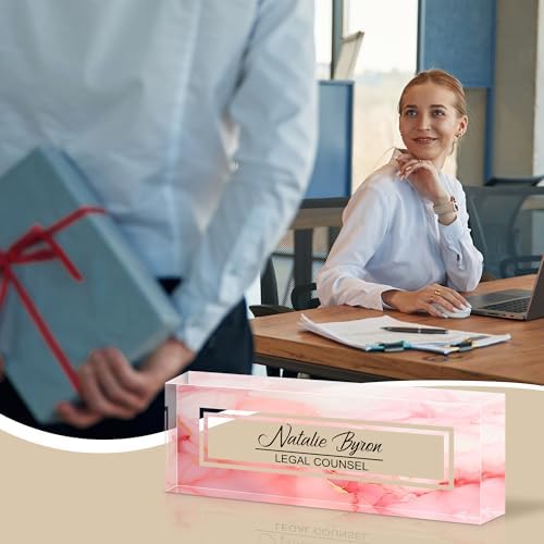 Ship Next Day Desk Name Plate Personalized, Custom Name Plate for Desk - Image 6