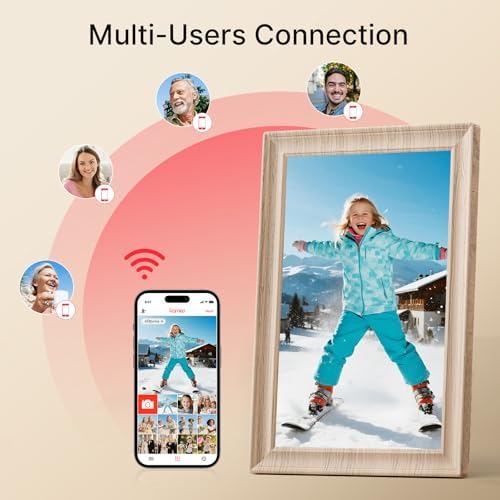 Frameo 10.1" WiFi Digital Picture Frame, Electronic Photo Frames - 32GB - Image 6