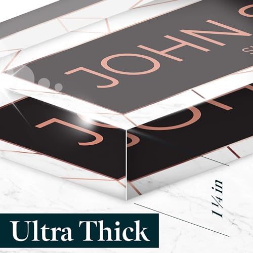 Desk Name Plate Personalized, Custom Name Plates 2½/x8 Inches, Thick Crystal-Clear Acrylic, Gift Box, Office Desk Decor. USA Made by ACRYLUXE (Acry) - Image 4
