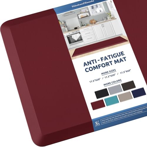 Kitchen Mat Cushioned Anti Fatigue Rug Standing and Comfort Floor Mats by KitchenClouds