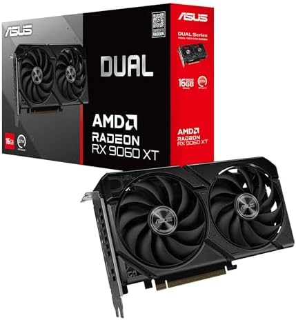 ASUS Dual Radeon RX 9060 XT 16GB GDDR6 Gaming Graphics Card by Unknown
