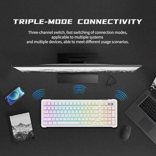 Compute Keyboard, Wireless Gaming Keyboard with Triple Mode - Image 5