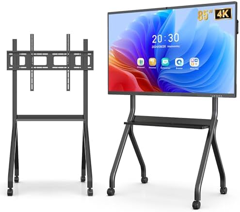 85 Inch Interactive Whiteboard, 4K Smart Board, Touchscreen Built in Ultra High Definition Camera Open App Ecosystem, Presentation Electronic Smart Board for Classroom Home Office (With Stand) by YIXZSWD%7COne-StopCommercialVisualSupplierDigitalKiosksLEDScreensSmartWhiteboardsMenuOutdoorWaterproofDisplays