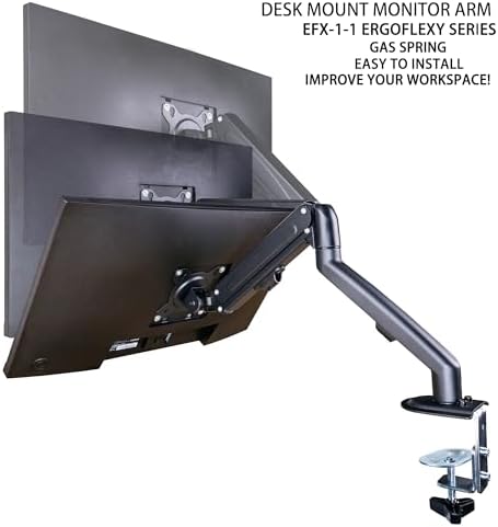 HP Series 3 Pro 324pe 24" 100Hz FHD IPS Monitor with Adjustable Tilt/Swivel/Pivot/Height, VESA Mount (100mm), VGA, Displayport, HDMI, Black (B1GM5AA#ABA) w/DKZ Hub & ErgoFlexy Single Mount Arm - Image 2