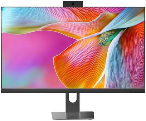 All in One Computer, 24" Monitor, i7 CPU Up to 4.2 GHz, 16GB RAM, 512GB SSD, Privacy Protection Webcam, WiFi 6 + BT 5.3, Win11 Home, Black (i7+512GB+16GB+24") by Unknown