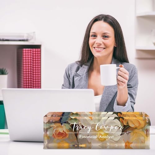 Desk Name Plate Personalized, Custom Name Plate for Desk, Acrylic Desktop Accessories, Office Gift & Decor for Women Men, Teacher Nurse Boss Employee Appreciation Gifts - Image 6